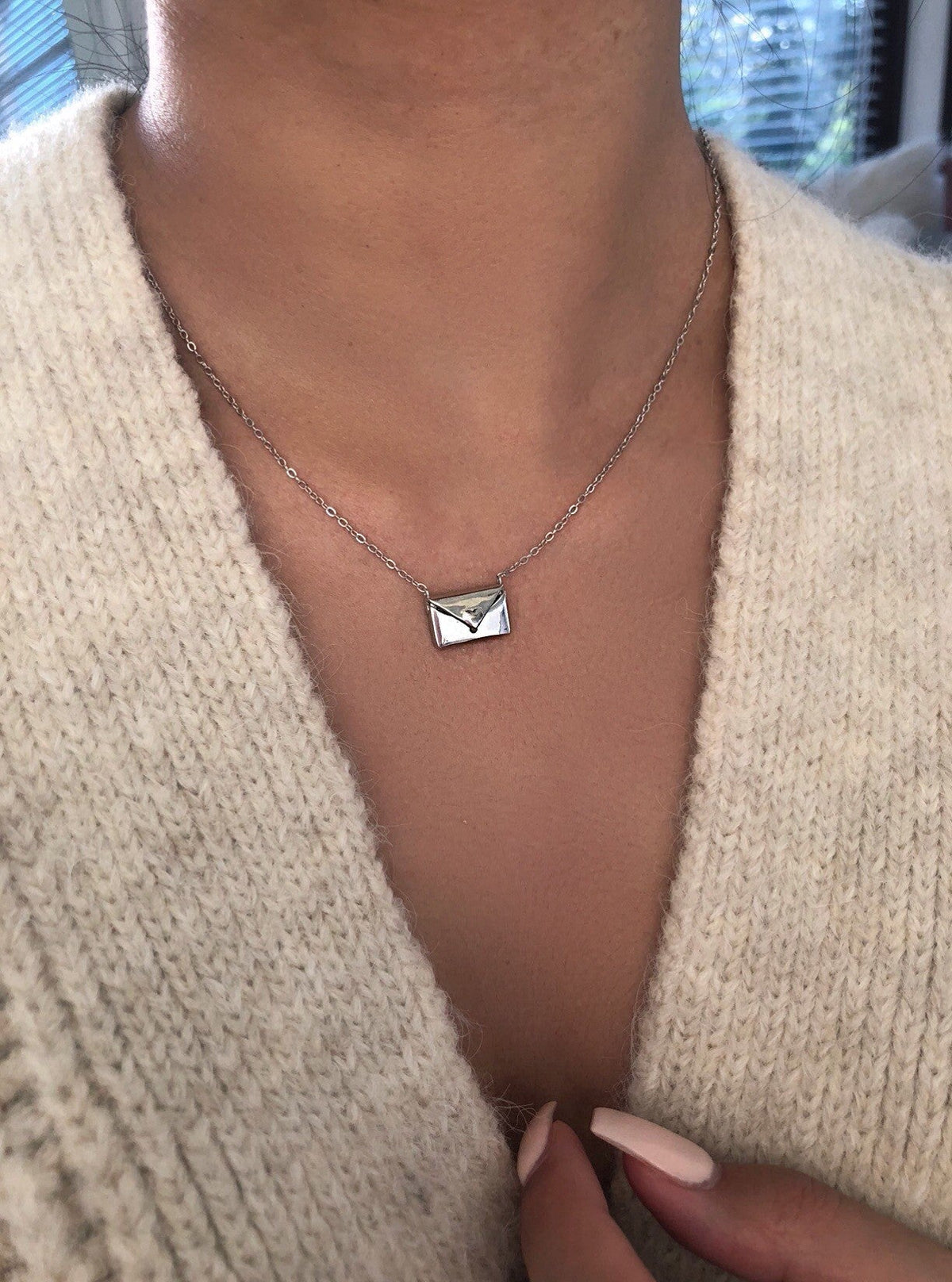 Nuvewave Envelope Pendant Necklace